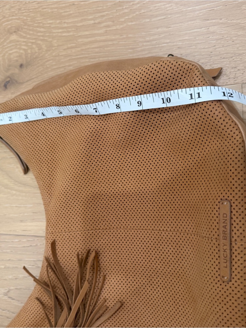 Lucky Brand Two-Piece Leather Tote & Hobo Bag Bundle - Rust and Tan - Picture 4 of 14